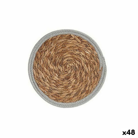 Dessous de plat Ø 30 cm Naturel Gris Fibre naturelle (48 Unités)