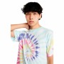 Camiseta de Manga Corta Hombre Vans Rainbow Spiral Cian