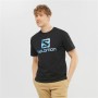 Camiseta de Manga Corta Hombre Salomon Outlife Logo Negro