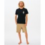 Camiseta de Manga Corta Hombre Rip Curl Search Essential Negro