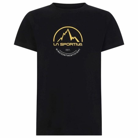 Camiseta de Manga Corta Hombre La Sportiva Logo Negro