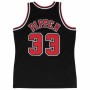 t-shirt de basket Mitchell & Ness Chicago Bull Scotie Pippen Noir