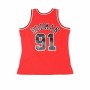 Camiseta de baloncesto Mitchell & Ness Chicago Bull Dennis Rodman Rojo