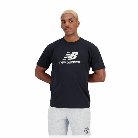 T-shirt à manches courtes homme New Balance Essentials Stacked Logo Noir