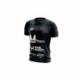 Camiseta de Manga Corta Hombre Bullpadel Odeon Paquito Navarro Negro