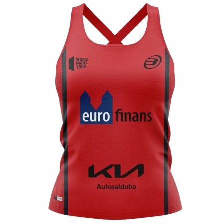 Maillot de Corps sans Manches pour Femme Bullpadel Delfi Brea Padel Rouge foncé