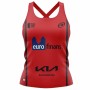 Camiseta para Mujer sin Mangas Bullpadel Delfi Brea Pádel Rojo Oscuro