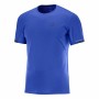 Camiseta de Manga Corta Hombre Salomon Agile Azul oscuro