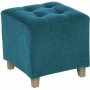 Repose-pied Atmosphera Bleu Velours (35 x 33,5 x 35 cm)