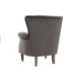 Fauteuil DKD Home Decor Velours Bois d'hévéa Gris foncé (74 x 70 x 88 cm)