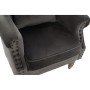 Sillón DKD Home Decor Terciopelo Madera de caucho Gris oscuro (74 x 70 x 88 cm)