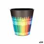 Papelera Multicolor Lápices Plástico (10 L) (24 Unidades)