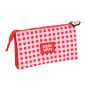 Portatodo Triple Hello Kitty Spring Rojo (22 x 12 x 3 cm)