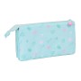 Trousse Fourre-Tout Triple Glow Lab Cute doll Bleu clair (22 x 12 x 3 cm)