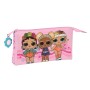 Trousse Fourre-Tout Triple LOL Surprise! Glow girl Rose (22 x 12 x 3 cm)