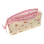 Trousse Fourre-Tout Triple Princesses Disney Magical Beige Rose (22 x 12 x 3 cm)