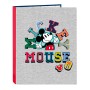 Carpeta de anillas Mickey Mouse Clubhouse Only one Azul marino A4 (26.5 x 33 x 4 cm)