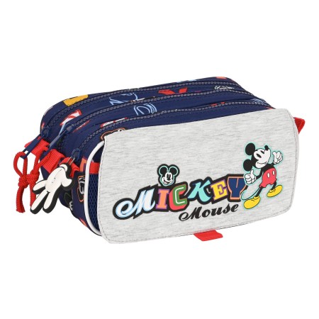 Portatodo Triple Mickey Mouse Clubhouse Only one Azul marino (21,5 x 10 x 8 cm)