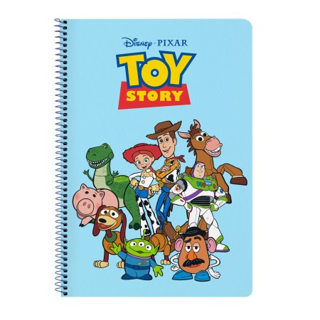 Libreta Toy Story Ready to play Azul claro A4 80 Hojas