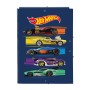 Carpeta Clasificadora Hot Wheels Speed club Naranja Azul marino A4