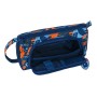 Estuche Escolar Hot Wheels Speed club Naranja Azul marino (20 x 11 x 8.5 cm)