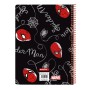 Libreta Spiderman Hero Negro 80 Hojas A5