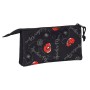 Portatodo Triple Spiderman Hero Negro (22 x 12 x 3 cm)