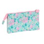 Trousse Fourre-Tout Triple Vicky Martín Berrocal Mint paradise Menthe (22 x 12 x 3 cm)