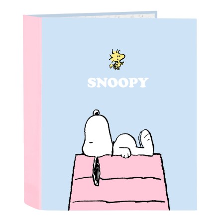 Reliure à anneaux Snoopy Imagine Bleu A4 (27 x 33 x 6 cm)