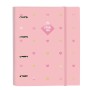 Carpeta de anillas Glow Lab Hearts Rosa (27 x 32 x 3.5 cm)