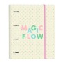 Reliure à anneaux Glow Lab Magic flow Beige (27 x 32 x 3.5 cm)