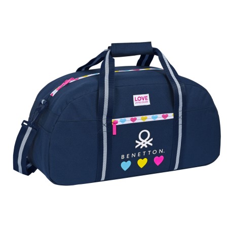 Sac de sport Benetton Love Blue marine (50 x 26 x 20 cm)