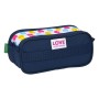 Trousse Fourre-Tout Triple Benetton Love Blue marine (21,5 x 10 x 8 cm)