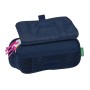 Trousse Fourre-Tout Triple Benetton Love Blue marine (21,5 x 10 x 8 cm)