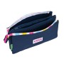 Trousse Fourre-Tout Triple Benetton Love Blue marine (22 x 12 x 3 cm)