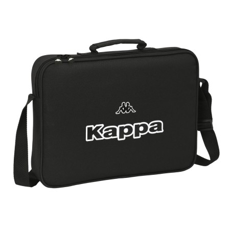 Cartera Escolar Kappa Black Negro (38 x 28 x 6 cm)