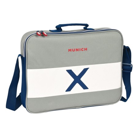 Cartera Escolar Munich College Gris (38 x 28 x 6 cm)