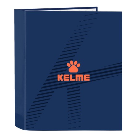 Carpeta de anillas Kelme Navy blue Naranja Azul marino A4 (27 x 33 x 6 cm)