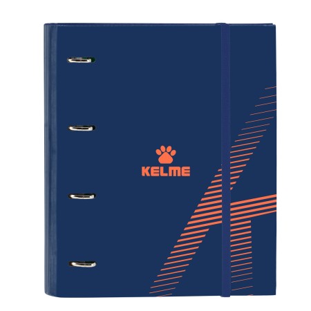 Carpeta de anillas Kelme Navy blue Naranja Azul marino (27 x 32 x 3.5 cm)