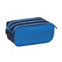Trousse Fourre-Tout Triple Benetton Deep water Bleu (21,5 x 10 x 8 cm)