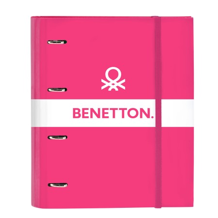 Carpeta de anillas Benetton Raspberry Fucsia (27 x 32 x 3.5 cm)