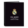 Reliure à anneaux Real Madrid C.F. Corporativa Noir A4 (26.5 x 33 x 4 cm)