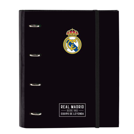 Reliure à anneaux Real Madrid C.F. Corporativa Noir (27 x 32 x 3.5 cm)