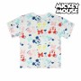 T shirt à manches courtes Enfant Mickey Mouse 73717 Blanc