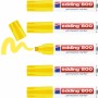 Rotulador permanente Edding 800 Amarillo 5 Unidades