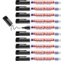 Rotulador permanente Edding 8400 Negro 10 Unidades