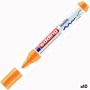 Rotulador permanente Edding 4500 Textil Fluorescente Naranja 10 Unidades