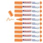 Rotulador permanente Edding 4500 Textil Fluorescente Naranja 10 Unidades