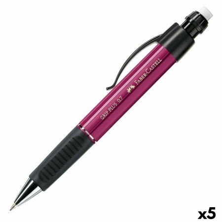 Portaminas Faber-Castell Grip Plus Morado 0,7 mm (5 Unidades)