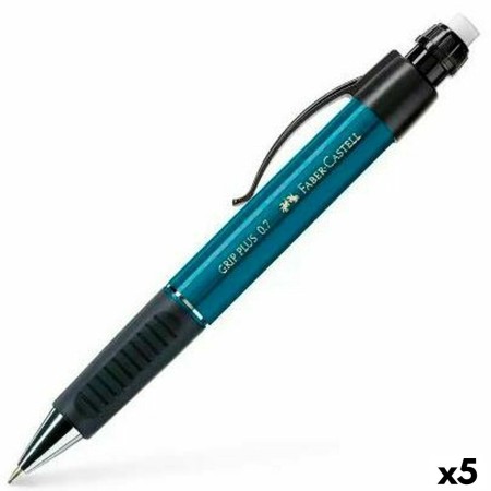 Portaminas Faber-Castell Grip Plus Negro 0,7 mm (5 Unidades)